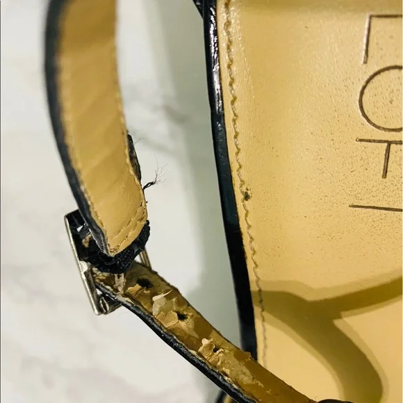 Ann Taylor Loft black strappy heeled sandals 7.5 - Picture 6 of 9